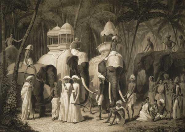 Elephants of the Royal Family of Travancore