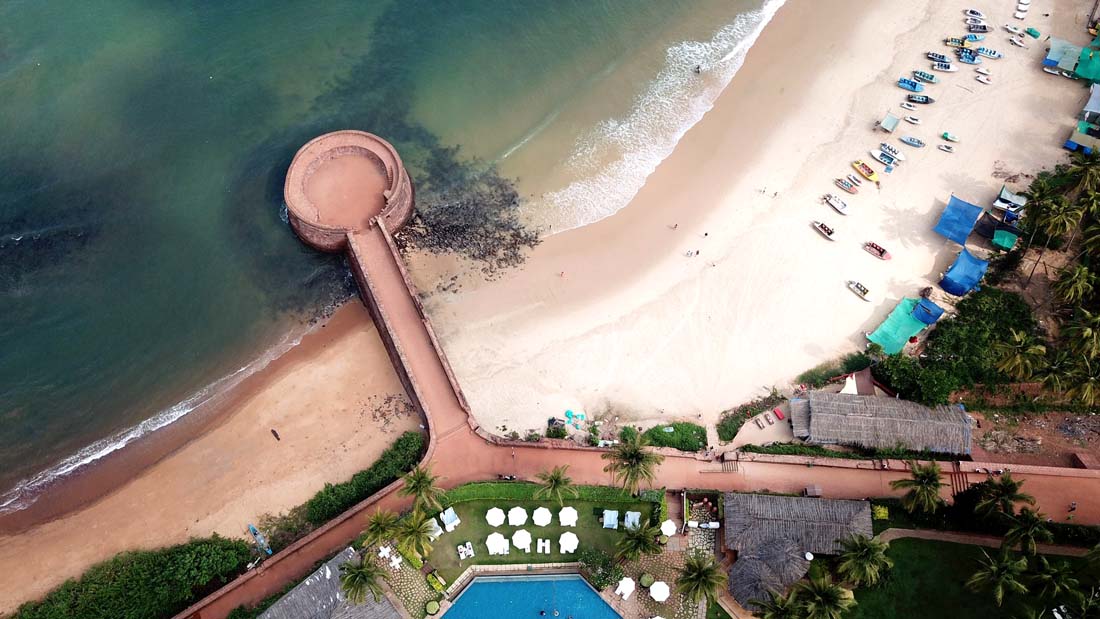 Fort Aguada- top view, Image Source: Wikimedia Commons