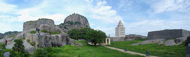 A Panaromic View of the Gingee Fort Complex