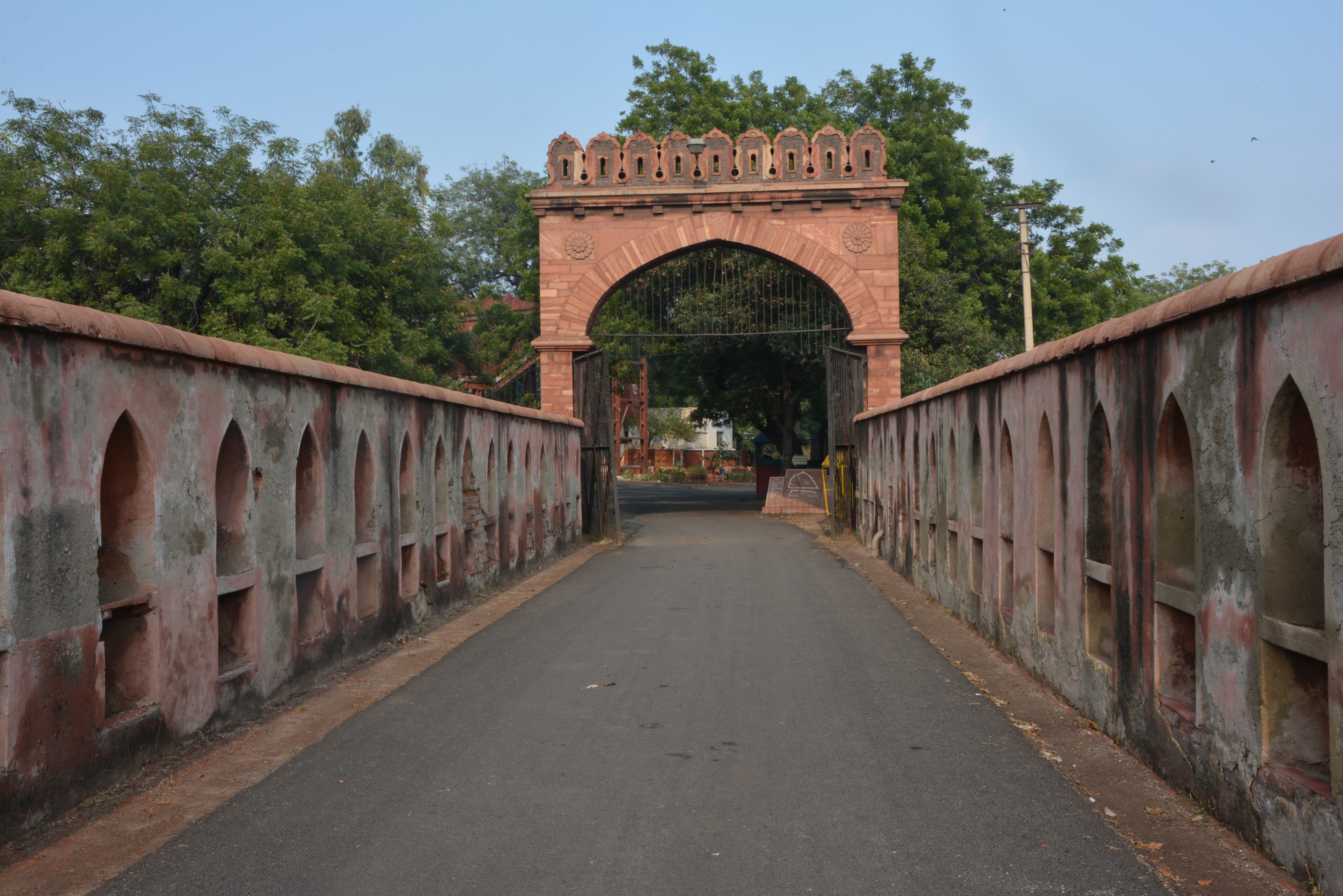A view of the Salimgarh Fort Gate