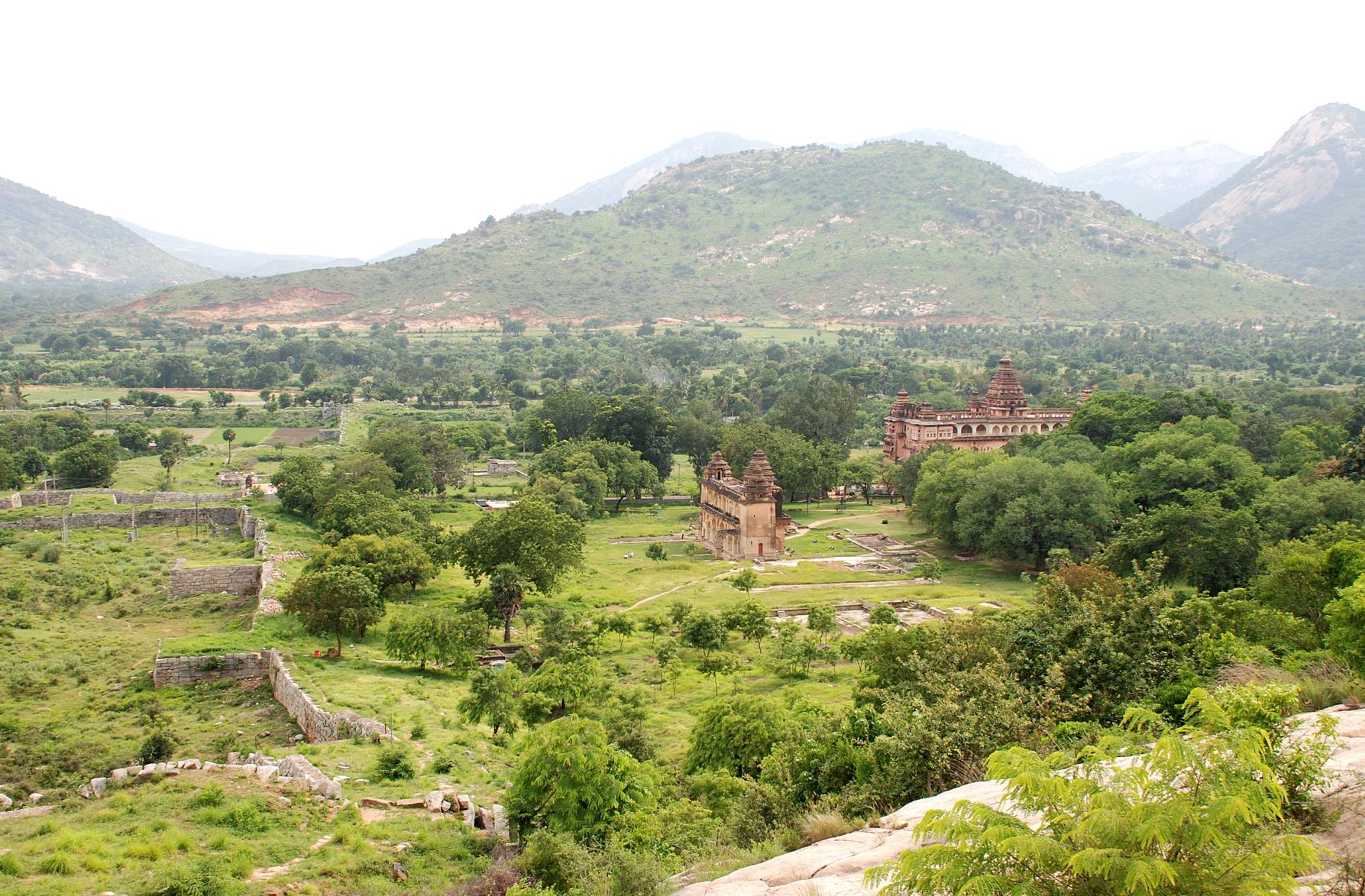 A general view of lower fort (view from upper fort), Image Source: Archaeological Survey of India.