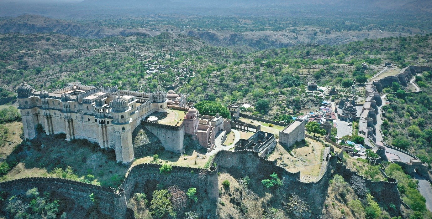A general view of the Kumbhalgarh fort. Image Source: Archaeological Survey of India