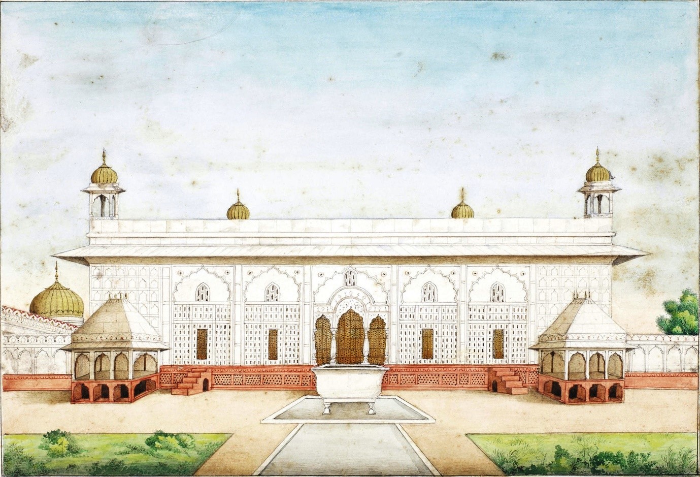 Rang Mahal, painting by Ghulam Ali. Image Source: Wikimedia Commons