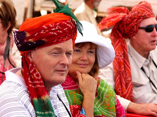 Practice of turban tying in Rajasthan