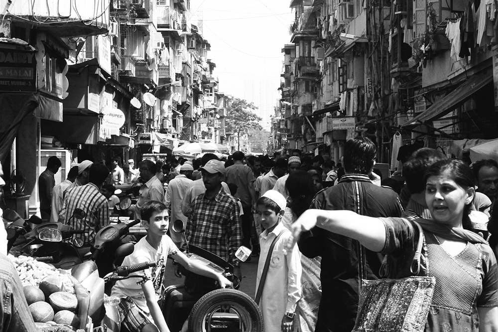 The bustling streets of Mumbai
