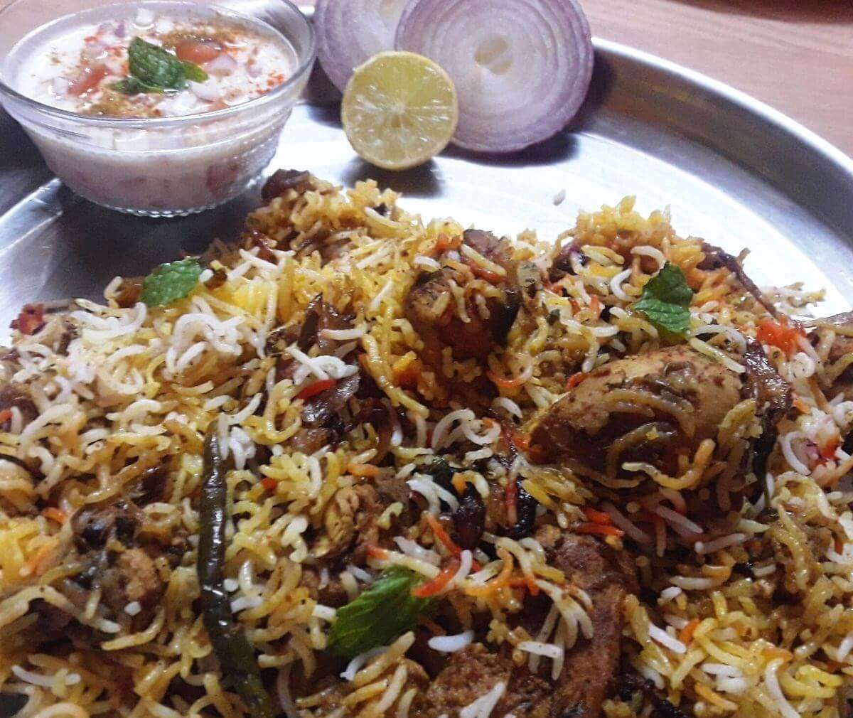 Mouthwatering Hyderabadi Biryani, Image Source: Wikimedia Commons