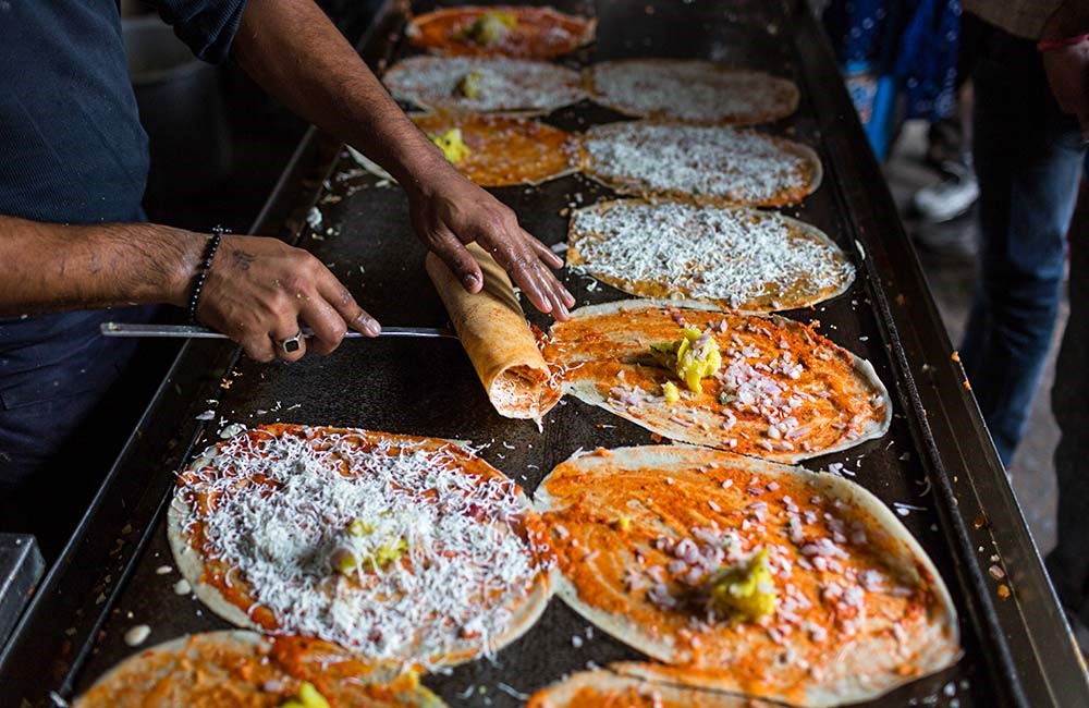 A scene of street food from Hyderabad Image Source: Wikimedia Commons