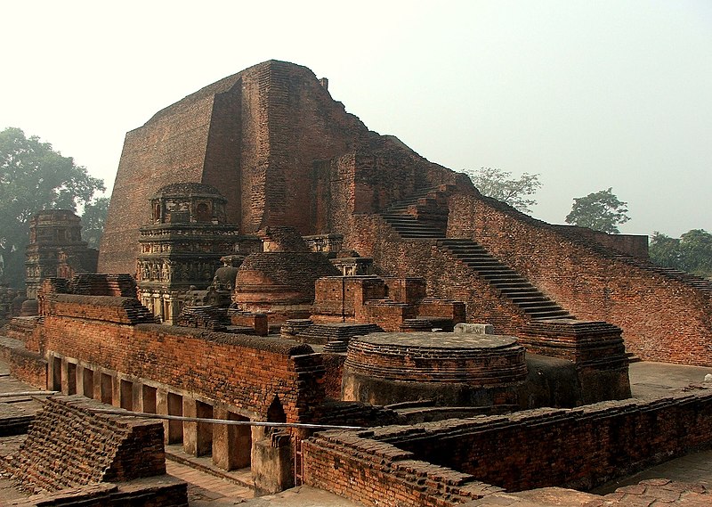 The ancient Nalanda University.  Image source: Wikimedia Commons.