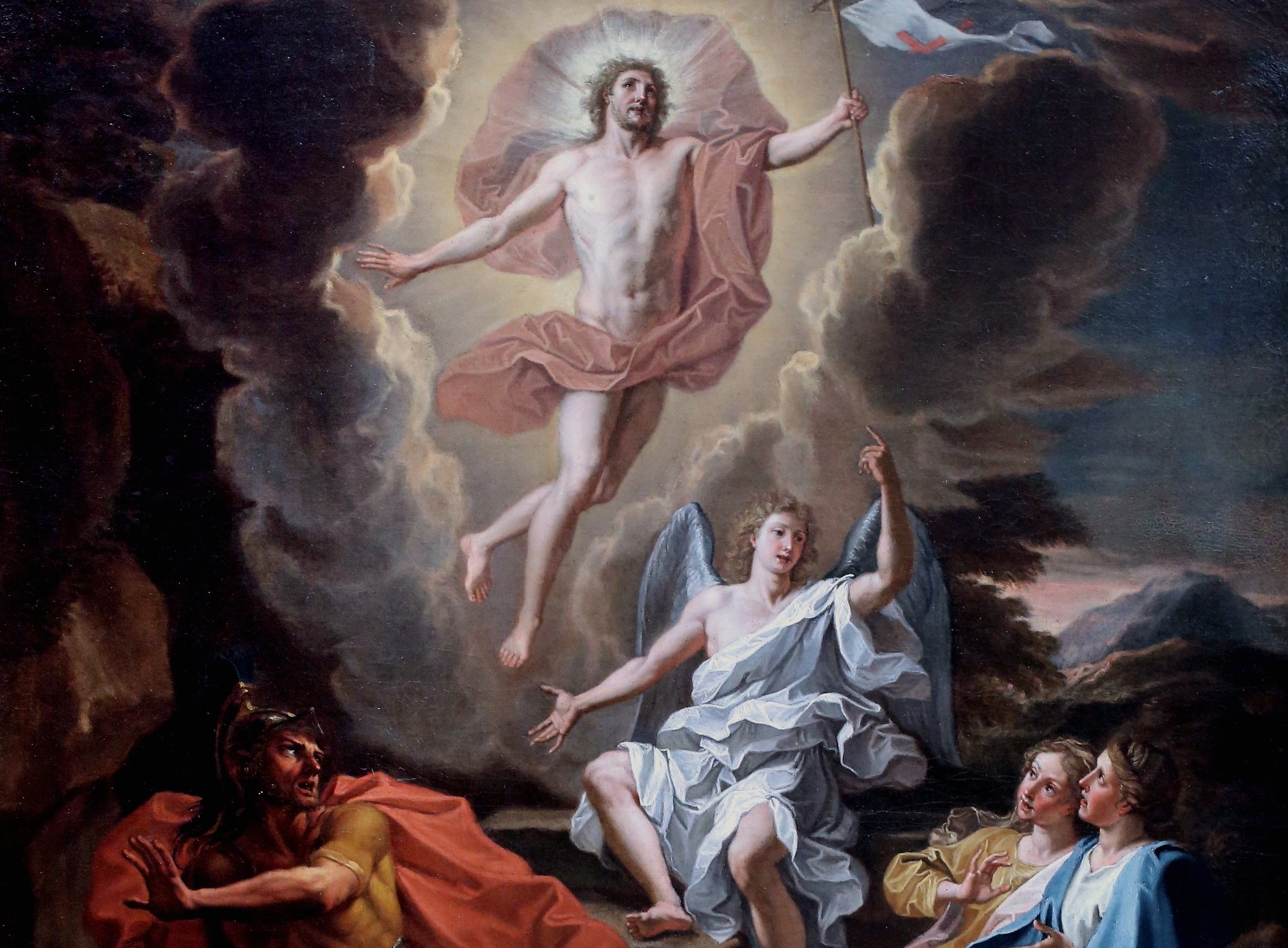 “Resurrection of Christ” a painting by Italian artist, Noël Coypel, 1700 CE