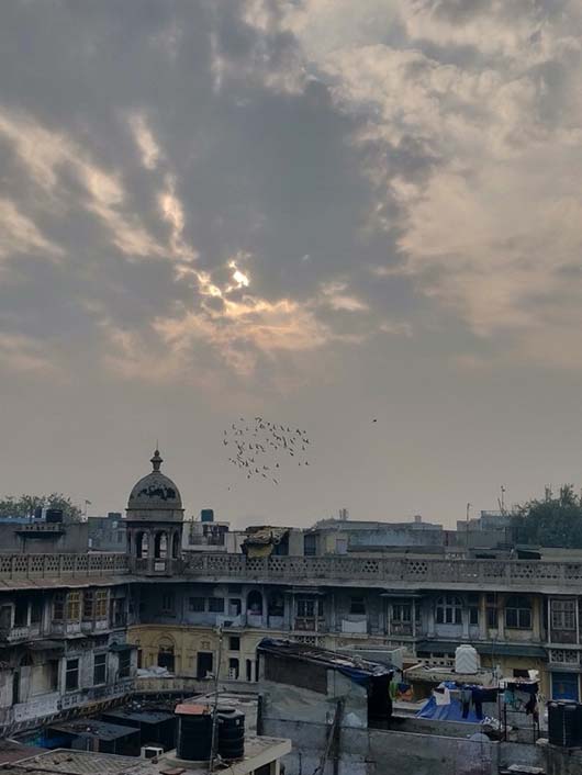 A view from top of the Gadodia Market