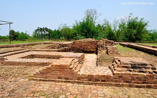 View of the Three Stupa Complex in Sri Surya Pahari
