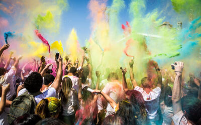 THE COLOURS OF HOLI