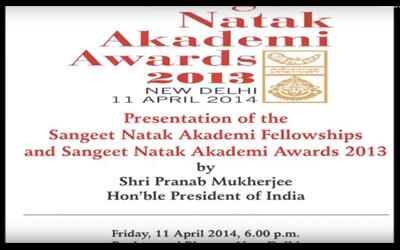 Presentation of the Sangeet Natak Akademi Fellowships and Sangeet Natak Akademi Awards 2013