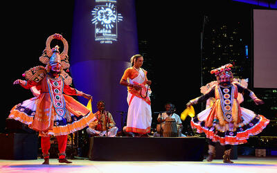A Therukoothu performance on Draupathi Thugil