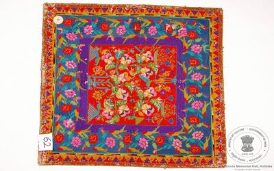 Woollen table cloth belonging to Nawab Sikandar Begum. 