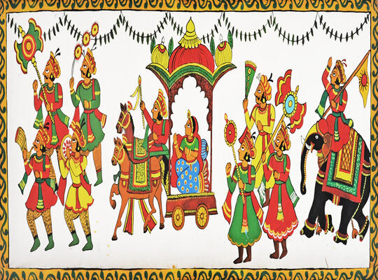 Art Activities during Durga Puja