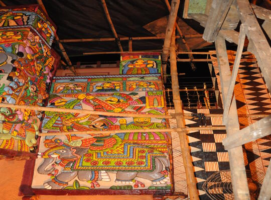 Art Activities during Durga Puja