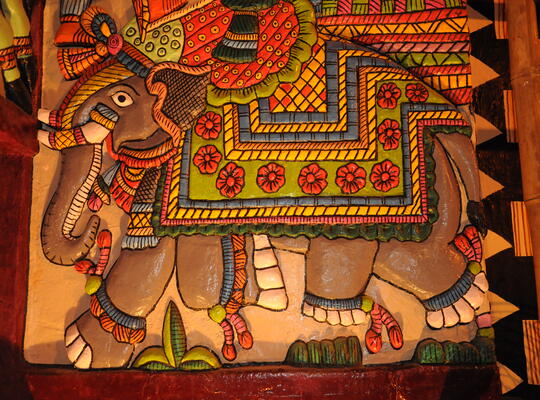 Art Activities during Durga Puja
