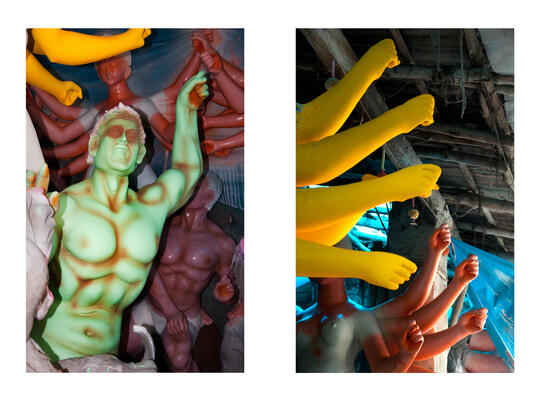Art Activities during Durga Puja
