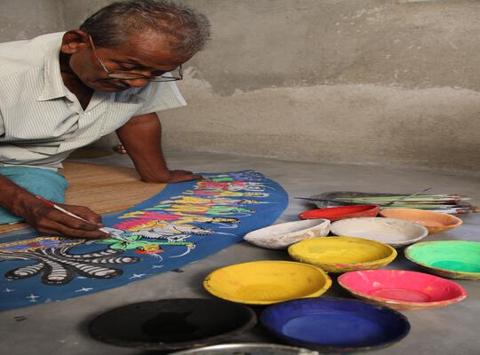 Art Activities during Durga Puja