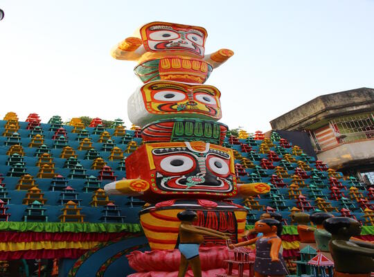 Art Activities during Durga Puja