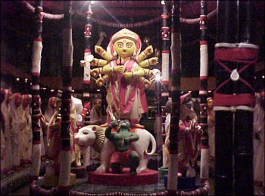 Art Activities during Durga Puja