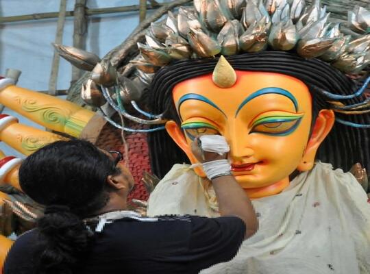 Art Activities during Durga Puja Art Activities during Durga Puja