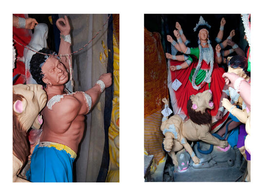 Art Activities during Durga Puja