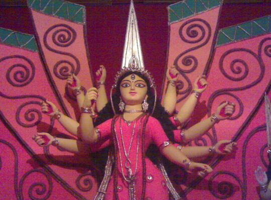 Art Activities during Durga Puja
