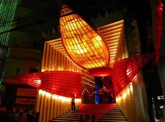 Art Activities during Durga Puja