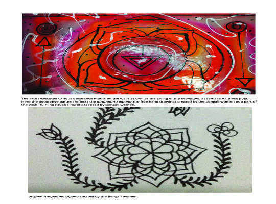 Art Activities during Durga Puja
