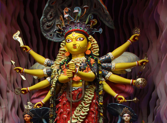 Art Activities during Durga Puja