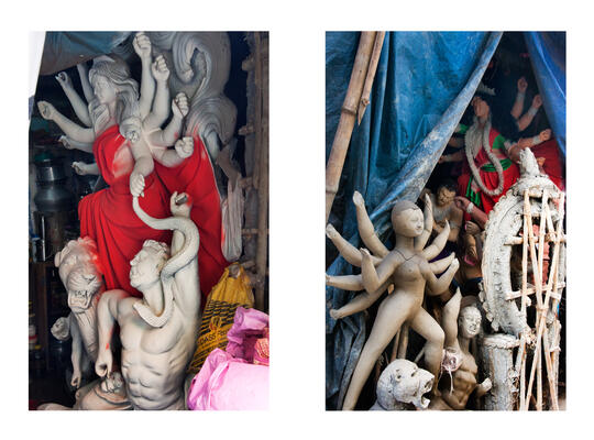 Art Activities during Durga Puja