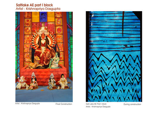 Art Activities during Durga Puja