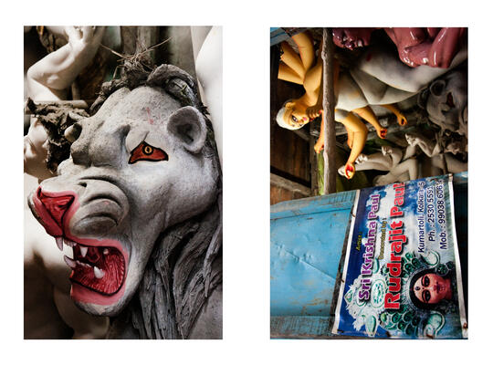 Art Activities during Durga Puja