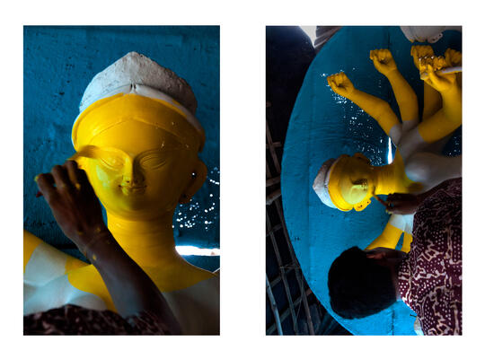 Art Activities during Durga Puja