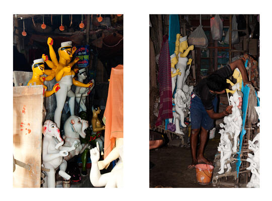 Art Activities during Durga Puja