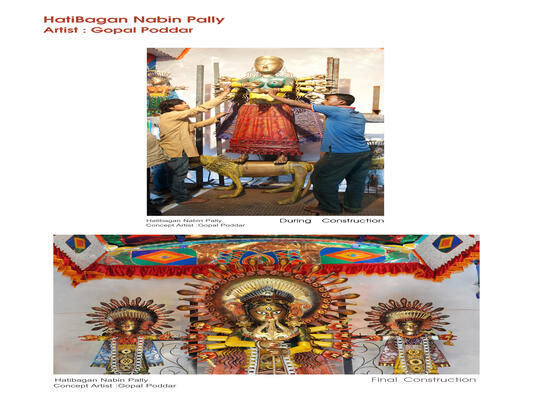 Art Activities during Durga Puja