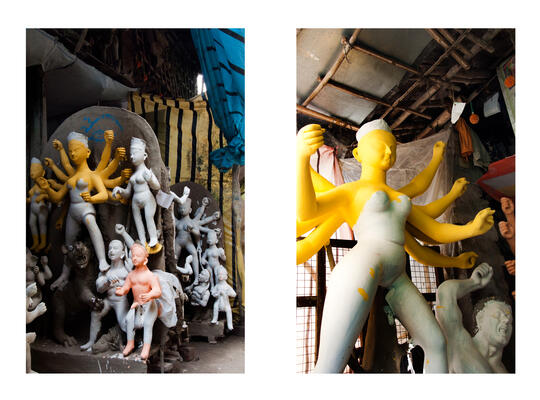 Art Activities during Durga Puja