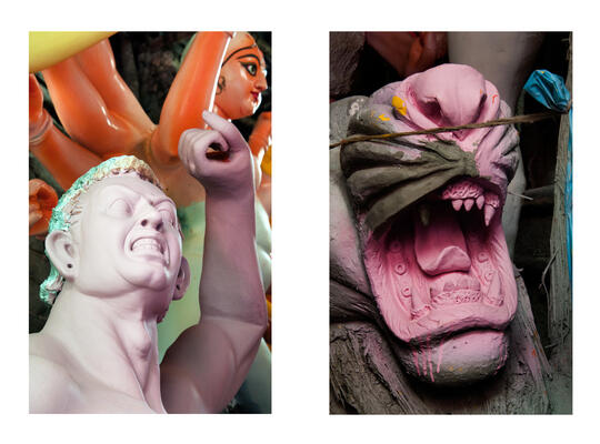 Art Activities during Durga Puja