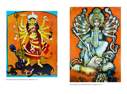 Art Activities during Durga Puja