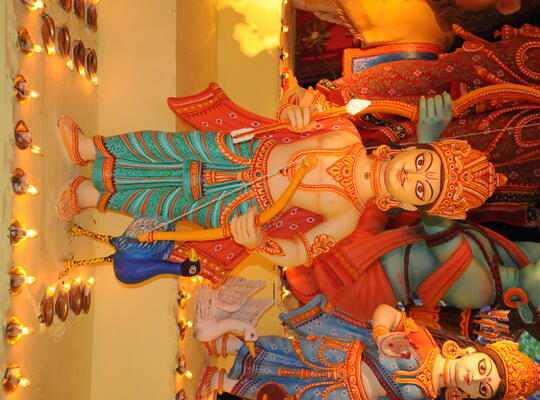 Art Activities during Durga Puja