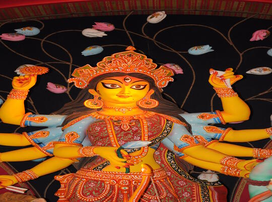 Art Activities during Durga Puja