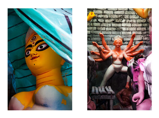 Art Activities during Durga Puja